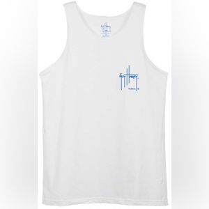 Guy Harvey White mens tank top